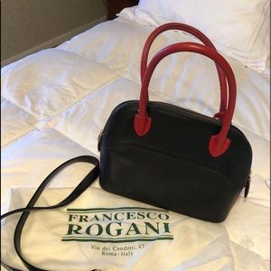 Blue leather Italian purse